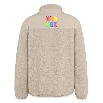 SUITCASE RAINBOW - Relaxed Fit Unisex Sherpa Jacket by Stanley/Stella - beige - Back