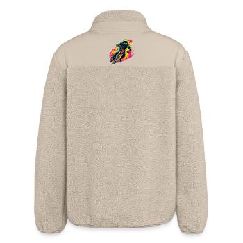 BMX Biker Steamwave - Relaxed Fit Unisex Sherpajacke von Stanley/Stella - Beige - Hinten