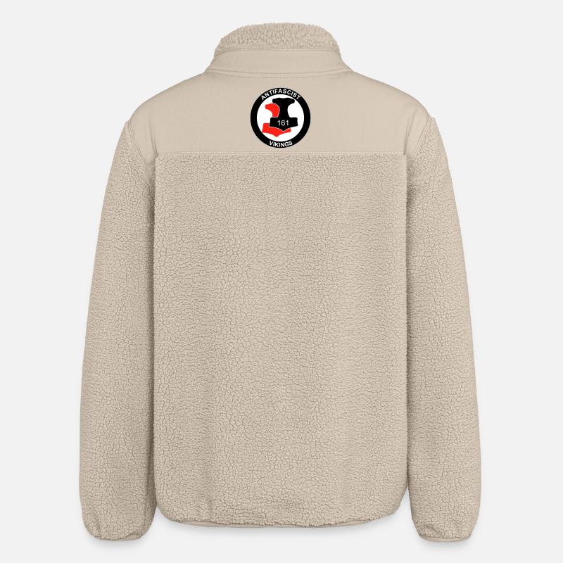 Antifa Vikings - Veste sherpa unisexe coupe décontractée Stanley/Stella - beige