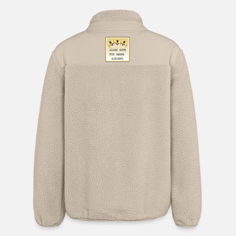 ABSCHIED TEAM TIGER - Relaxed Fit Unisex Sherpajacke von Stanley/Stella - Beige