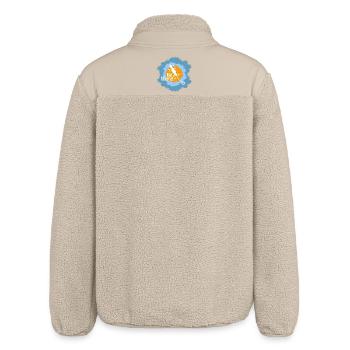 Lizard mit Inselmotiv und Textdesign - Relaxed Fit Unisex Sherpajacke von Stanley/Stella - Beige - Hinten