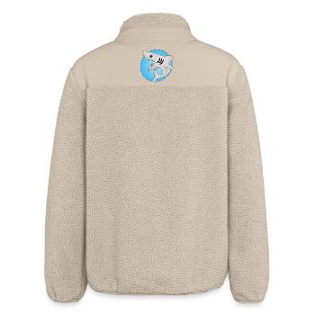 Manga-Hai - Relaxed Fit Unisex Sherpajacke von Stanley/Stella - Beige - Hinten