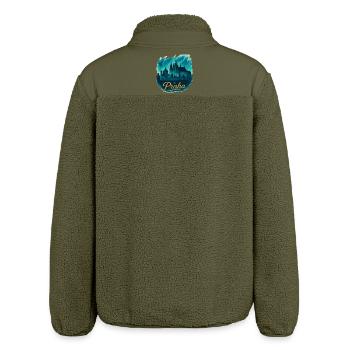 Praha Skyline Prag Hauptstadt Tschechien maritim - Relaxed Fit Unisex Sherpajacke von Stanley/Stella - Khaki - Hinten