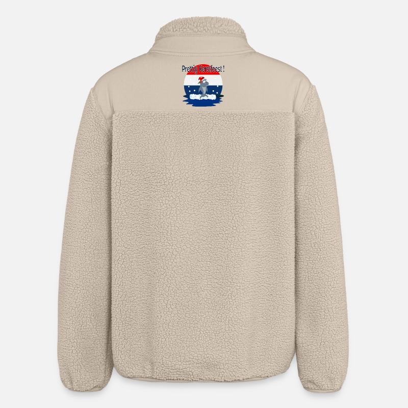 Joyeux Noël Requins - Veste sherpa unisexe coupe décontractée Stanley/Stella - beige