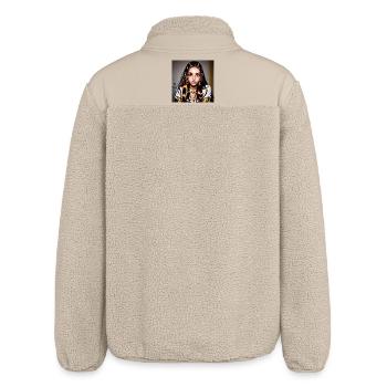 Visage Fantasy Multicolore - Veste sherpa unisexe coupe décontractée Stanley/Stella - beige - Dos