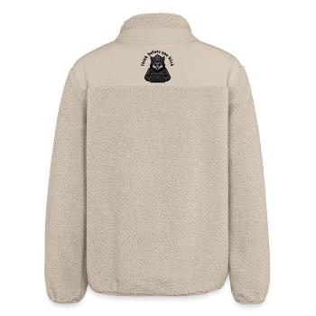 Denk nach bevor du klickst - Cyber Sicherheit - Relaxed Fit Unisex Sherpajacke von Stanley/Stella - Beige - Hinten
