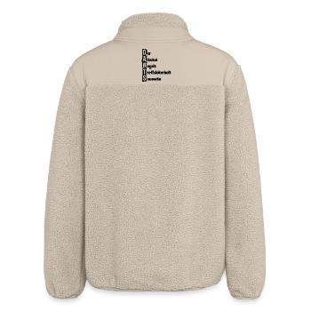 Dart,Darts,Alkohol-Regelt - Relaxed Fit Unisex Sherpajacke von Stanley/Stella - Beige - Hinten