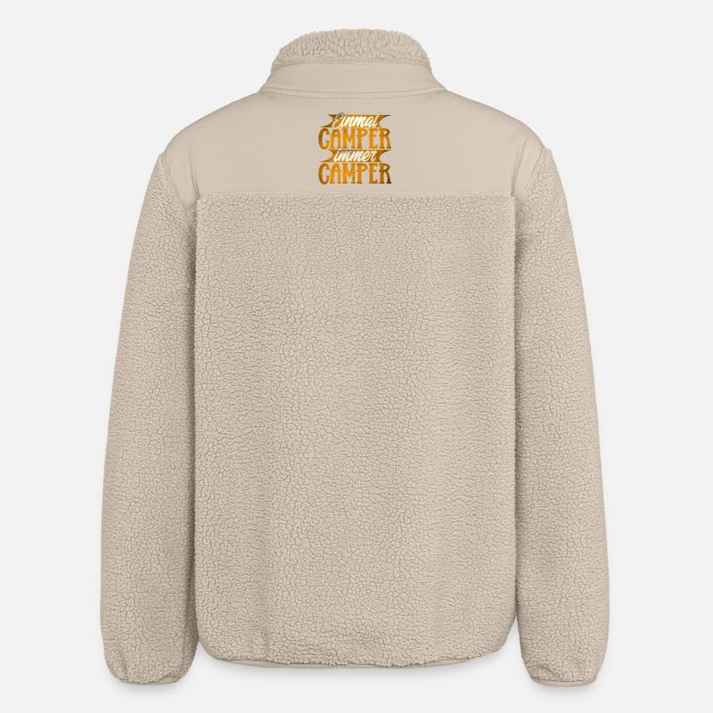 Camping - Relaxed Fit Unisex Sherpajacke von Stanley/Stella - Beige
