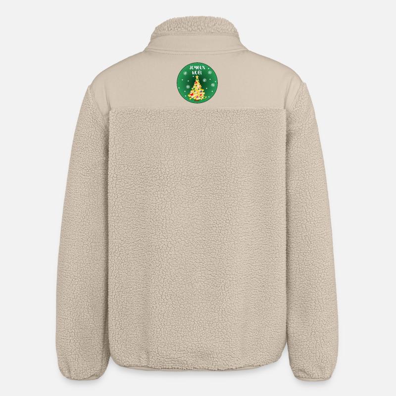 Frohe Weihnachtskartoffeln - Relaxed Fit Unisex Sherpajacke von Stanley/Stella - Beige