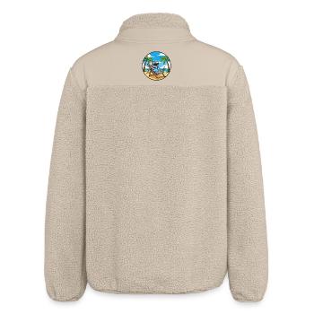 Cool Koala Beach Vacation Summer Vibes - Relaxed Fit Unisex Sherpa Jacket by Stanley/Stella - beige - Back