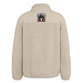 Skelett Cowboy Line Dance - Relaxed Fit Unisex Sherpajacke von Stanley/Stella - Beige - Hinten