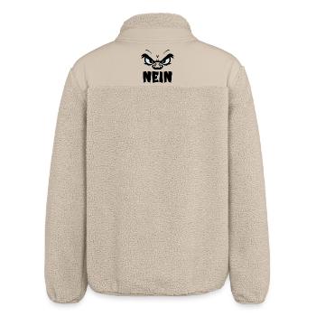 ABSAGE HALTUNG NEIN - Relaxed Fit Unisex Sherpajacke von Stanley/Stella - Beige - Hinten