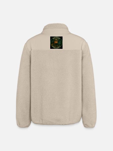 Sniper Dog Unit - Relaxed Fit Unisex Sherpa Jacket by Stanley/Stella - beige