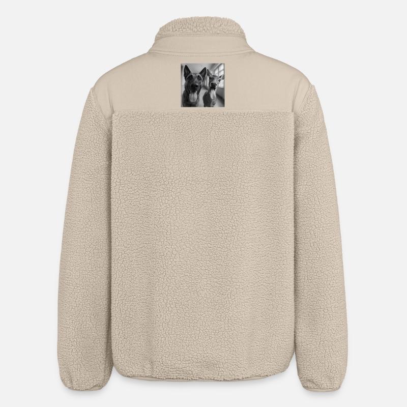 Best Buddies - Relaxed Fit Unisex Sherpajacke von Stanley/Stella - Beige
