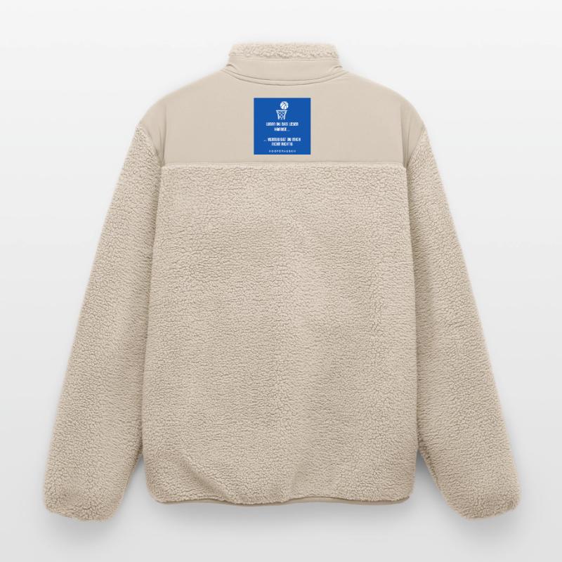 Lesen oder Verteidigen Spruch Hoopsrausch Relaxed Fit Unisex Sherpajacke von Stanley/Stella