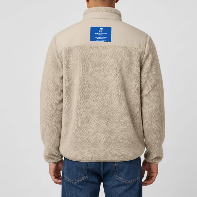 Lesen oder Verteidigen Spruch Hoopsrausch Relaxed Fit Unisex Sherpajacke von Stanley/Stella