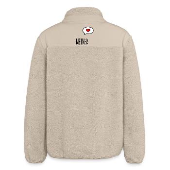 Valentinstag Beziehung Meiner - Relaxed Fit Unisex Sherpajacke von Stanley/Stella - Beige - Hinten