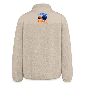 Footballtrainer Witziges Zitat - Relaxed Fit Unisex Sherpajacke von Stanley/Stella - Beige - Hinten