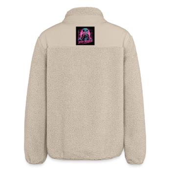 Stay Hidden Neon Mask - Relaxed Fit Unisex Sherpajacke von Stanley/Stella - Beige - Hinten