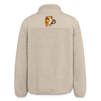 Tennis player guinea pig - Relaxed Fit Unisex Sherpa Jacket by Stanley/Stella - beige - Back