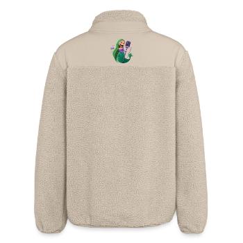 MeeresmikroSängerin - Relaxed Fit Unisex Sherpajacke von Stanley/Stella - Beige - Hinten