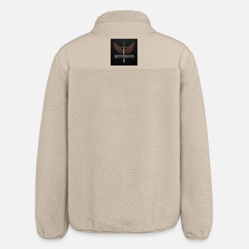 Fraternité Ailée Épée - Veste sherpa unisexe coupe décontractée Stanley/Stella - beige