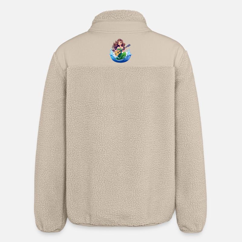 Sirène à la guitare - Veste sherpa unisexe coupe décontractée Stanley/Stella - beige