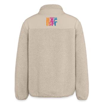 Say No to Racism - Relaxed Fit Unisex Sherpajacke von Stanley/Stella - Beige - Hinten