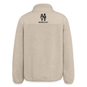 Wir Gehn „All In“! (Hochzeit Brautpaar JGA, Black) - Relaxed Fit Unisex Sherpajacke von Stanley/Stella - Beige - Hinten