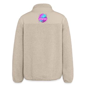 My Birthday Week Celebration - Relaxed Fit Unisex Sherpa Jacket by Stanley/Stella - beige - Back