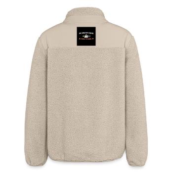 Ich trinke Kaffee, du Problemen - Relaxed Fit Unisex Sherpajacke von Stanley/Stella - Beige - Hinten
