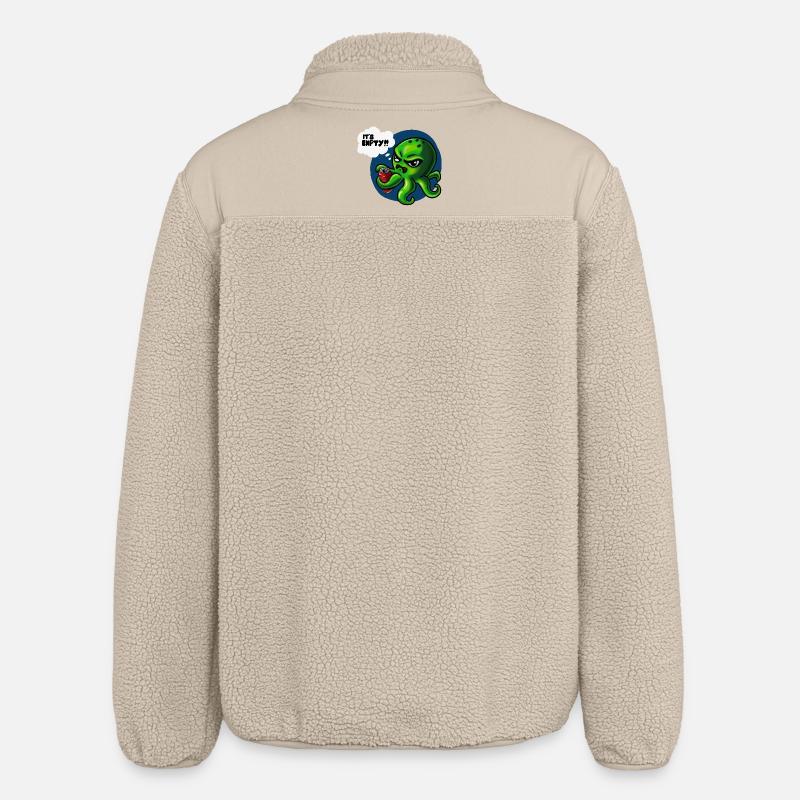 Grumpy Kraken - Veste sherpa unisexe coupe décontractée Stanley/Stella - beige