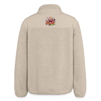 Verrückter Kraken voller Schnickschnack - Relaxed Fit Unisex Sherpajacke von Stanley/Stella - Beige - Hinten