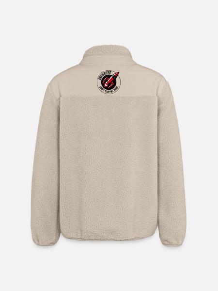 High School Graduate – Don't Stop Me Now! (Abitur / POS 3C) - Relaxed Fit Unisex Sherpa Jacket by Stanley/Stella - beige