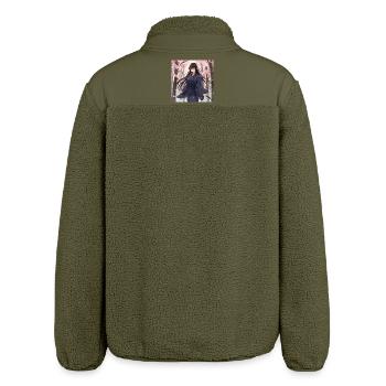 Sakura Samouraï de l’Ombre - Veste sherpa unisexe coupe décontractée Stanley/Stella - kaki - Dos