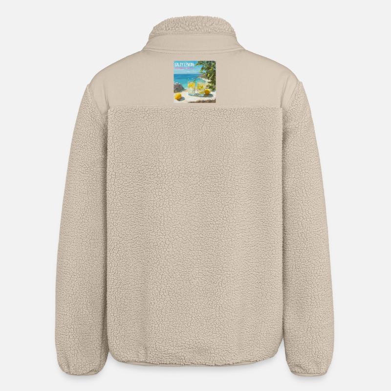 Magic Salt Lemon Beach 87 - Veste sherpa unisexe coupe décontractée Stanley/Stella - beige