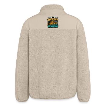 Pêcheur drôle de carpe commun - Veste sherpa unisexe coupe décontractée Stanley/Stella - beige - Dos