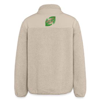 Summer Style mit Palmen - Relaxed Fit Unisex Sherpajacke von Stanley/Stella - Beige - Hinten