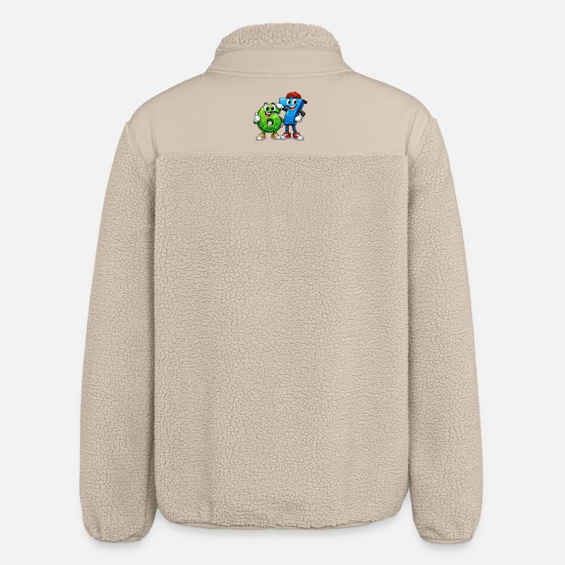 67 sixseven - Relaxed Fit Unisex Sherpa Jacket by Stanley/Stella - beige
