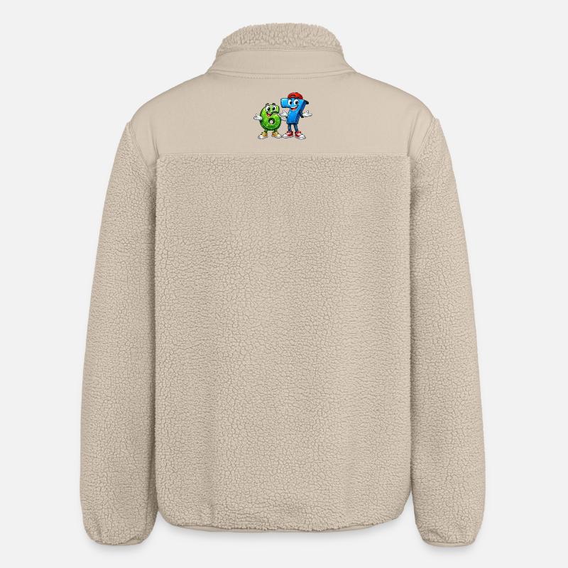 67 sixseven - Relaxed Fit Unisex Sherpa Jacket by Stanley/Stella - beige