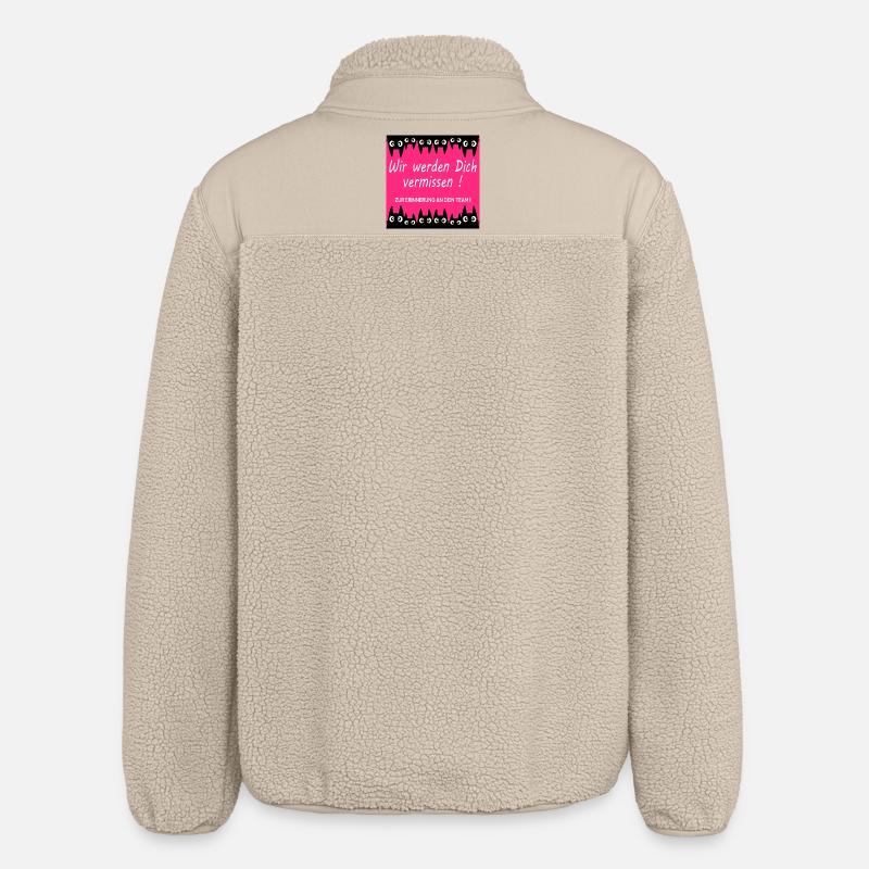 Adieu chats collègues - Veste sherpa unisexe coupe décontractée Stanley/Stella - beige