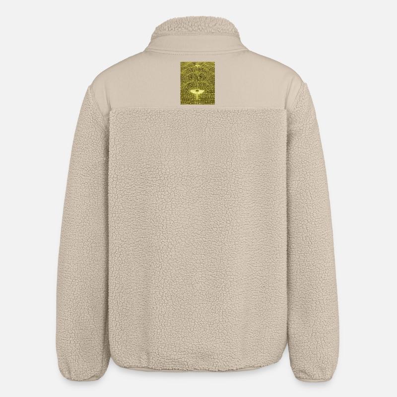 Ancient Golden Code Alien Artifact - Relaxed Fit Unisex Sherpajacke von Stanley/Stella - Beige