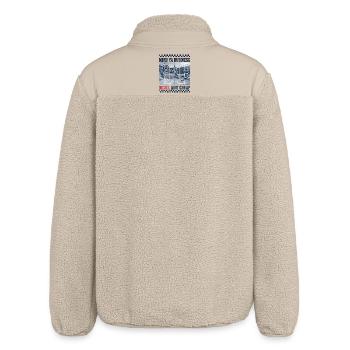 Mind Ya Business Diesel Ain't Cheap Geschenk - Relaxed Fit Unisex Sherpajacke von Stanley/Stella - Beige - Hinten