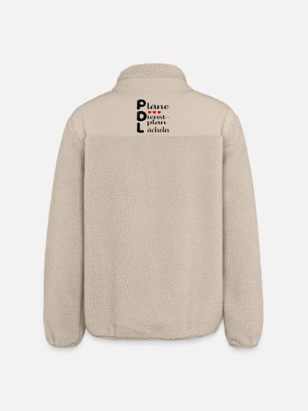 Pflegedienstleitung Pläne - Relaxed Fit Unisex Sherpajacke von Stanley/Stella - Beige