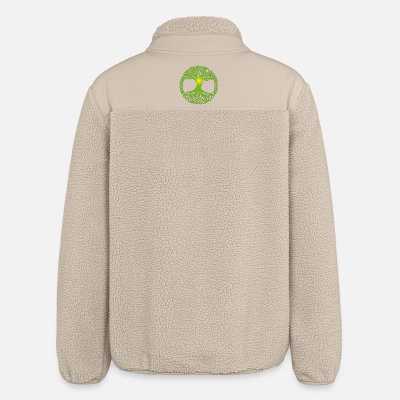 Keltischer Baum - Relaxed Fit Unisex Sherpajacke von Stanley/Stella - Beige