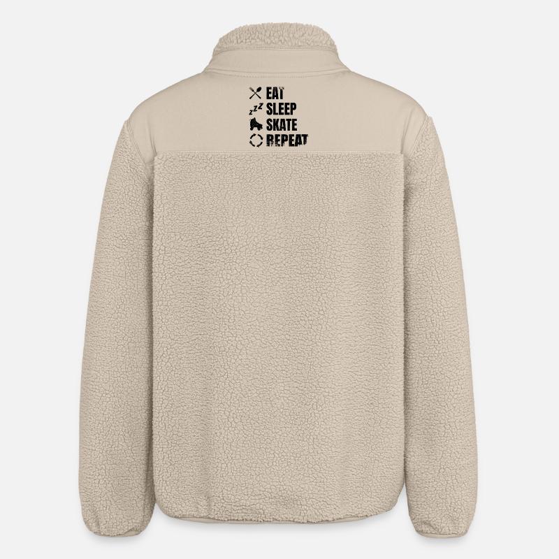 Roller skating routine - Relaxed Fit Unisex Sherpa Jacket by Stanley/Stella - beige