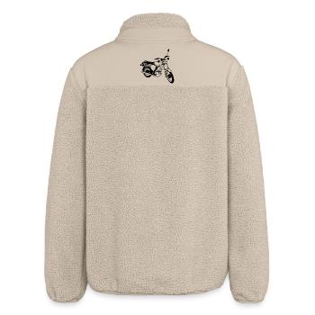 Simson S51 Cyclomoteur Legend GDR East Illustration - Veste sherpa unisexe coupe décontractée Stanley/Stella - beige - Dos