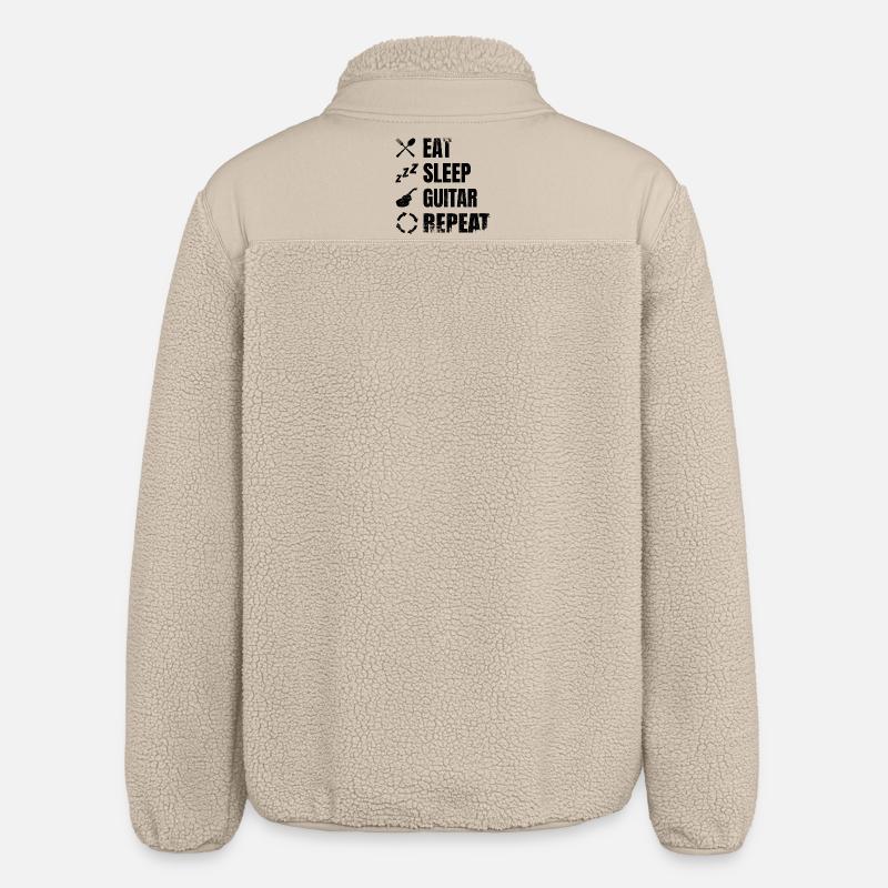 Routine quotidienne du guitariste - Veste sherpa unisexe coupe décontractée Stanley/Stella - beige