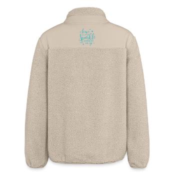 Leave a little sparkle wherever you go - Relaxed Fit Unisex Sherpajacke von Stanley/Stella - Beige - Hinten