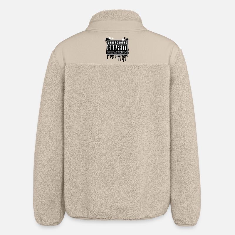 Underground graffitis flex - Veste sherpa unisexe coupe décontractée Stanley/Stella - beige